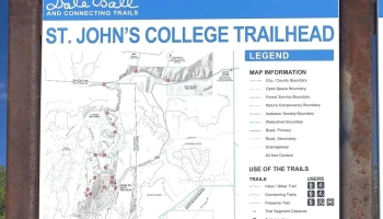 Atalaya Trail Head at St Johns College, Santa Fe, Nm. - Santa Fe