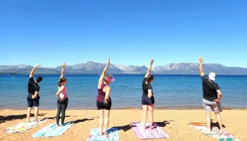 Lake Tahoe Yoga Beach Classes - Glenbrook