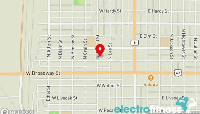 map of 10th Planet Jiu-Jitsu Altus, OK Martial arts school in Altus