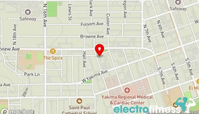 map of 11ave. Yakima Fit Foods Health food restaurant, Vitamin & supplements store in Yakima