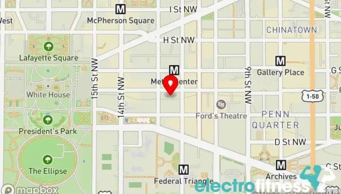 map of 1TO1 FITNESS - 13th Street Northwest Personal trainer, Gym in Washington