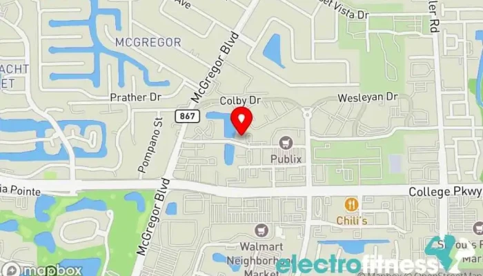 map of 2 The Top Performance Training Physical fitness program, Personal trainer in Fort Myers
