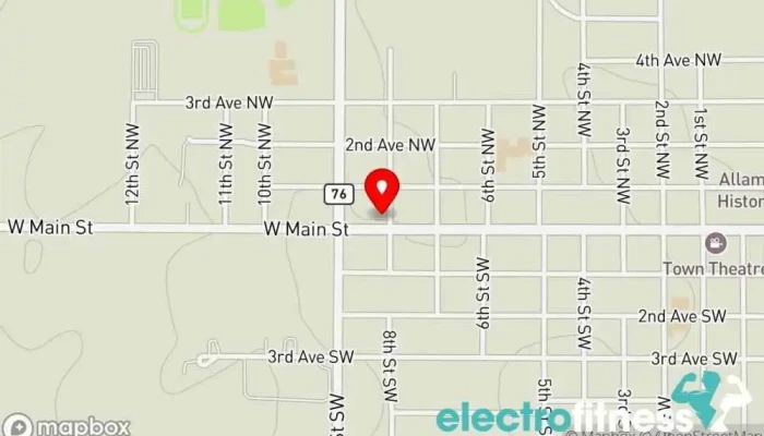 map of 222 Trained Gym in Waukon