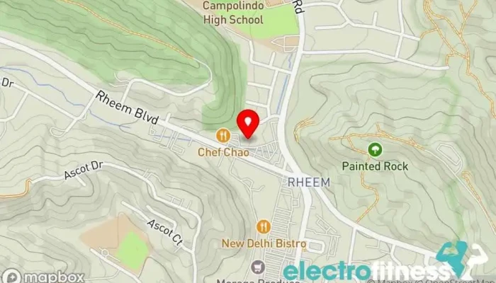 map of 24 Hour Fitness Gym, Fitness center, Indoor cycling, Personal trainer, Yoga studio in Moraga