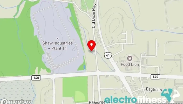 map of 306 Powerhouse Fitness center in Adairsville