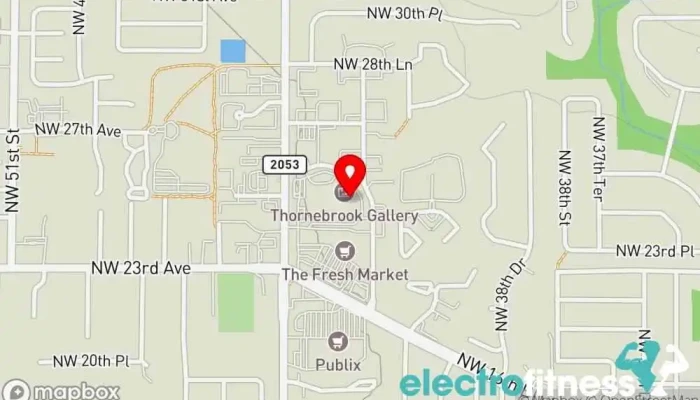 map of 352 Fitness Physical fitness program in Gainesville