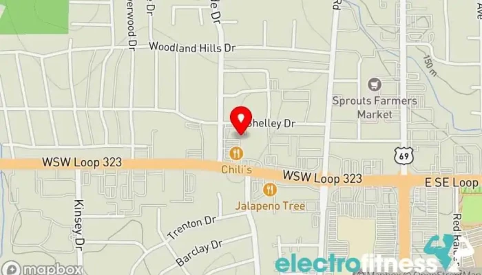 map of 360 Fitness - Tyler, Texas Fitness center, Nutritionist, Personal trainer, Physical fitness program, Sports nutrition store in Tyler