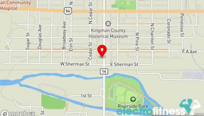 map of 360 Total Fitness Center Gym in Kingman