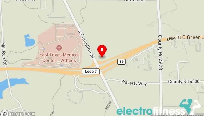 map of 4:13 All Things Fitness LLC Fitness center in Athens