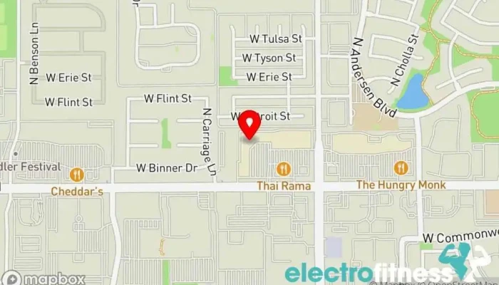 map of 480 Fitness Fitness center, Personal trainer in Chandler