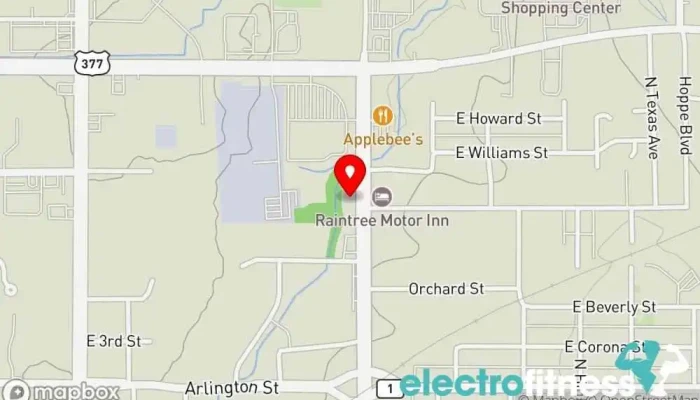 map of 580 Barbell Club & CrossFit Unforgiven Gym in Ada