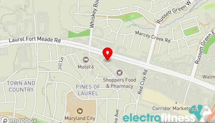 map of 9Round Kickbox Fitness Gym, Boxing club, Boxing gym, Fitness center, Kickboxing school, Personal trainer, Physical fitness program in Laurel