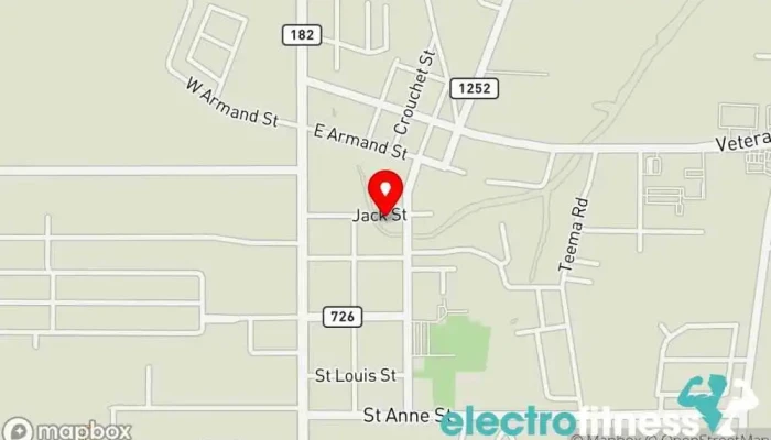 map of A J's Tumbling Gym Gymnastics center in Carencro
