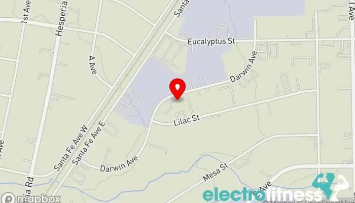 map of A1 Fitness Logistics Gym in Hesperia