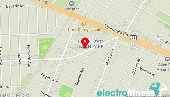 map of AB Fitness Studio Personal trainer in Allen Park