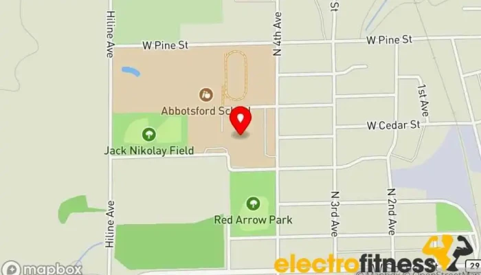 map of Abbotsford Public Schools District School district office in Abbotsford