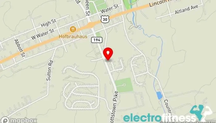 map of Abbotts Aikido Martial arts school in Abbottstown