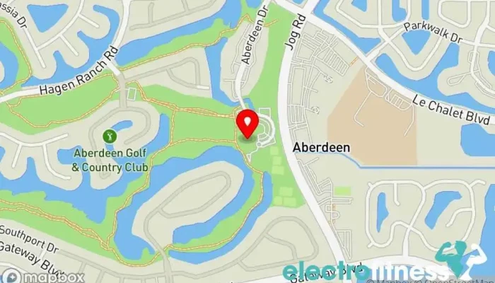 map of Aberdeen Golf & Country Club Country club in Boynton Beach