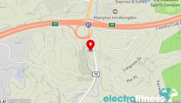 map of Abingdon Fitness Fitness center in Abingdon
