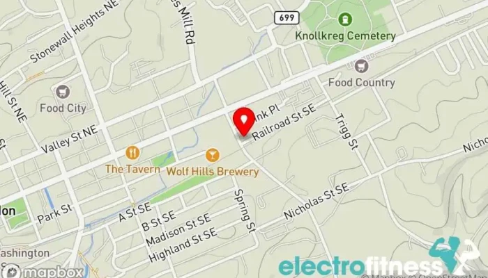 map of Abingdon Racquetball Gym in Abingdon