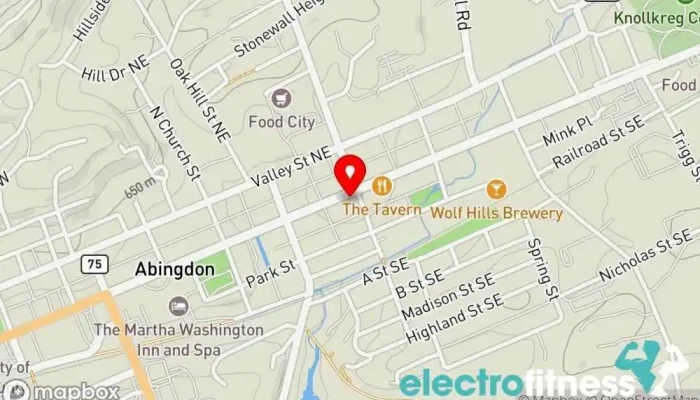 map of Abingdon Yoga Center Yoga studio in Abingdon