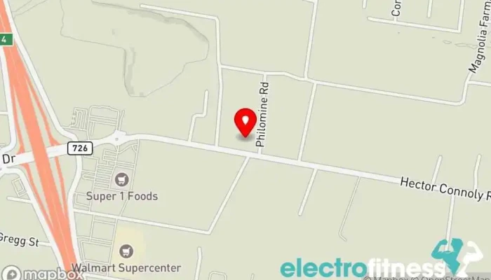 map of Acadiana Fitness Gym in Carencro
