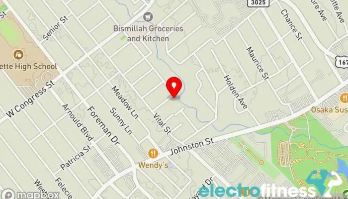 map of Acadiana Yoga & Wellness Yoga studio, Health counselor, Massage therapist, Meditation instructor, Pilates studio, Wellness center in Lafayette