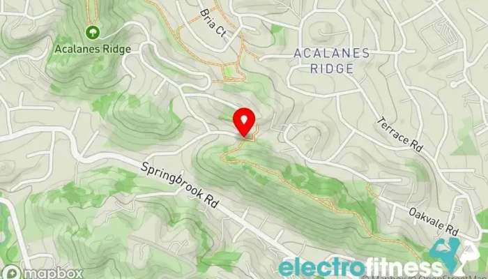 map of Acalanes Ridge Open Space Acalanes South Trail Park in Lafayette