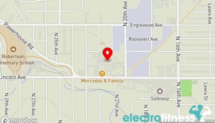 map of Achieve Health & Fitness Gym, Personal trainer in Yakima