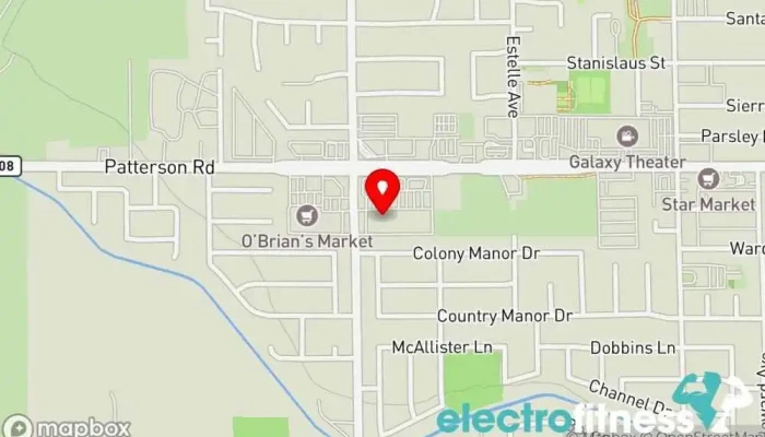 map of Action Fitness Health Clubs Gym in Riverbank