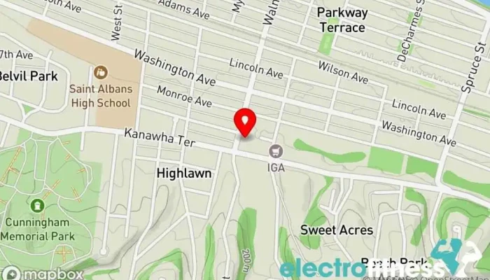 map of Action Sports Complex Physical fitness program, Aerobics instructor, Fitness center, Gym in St Albans