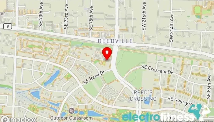 map of Active Wellness Center Fitness center in Hillsboro