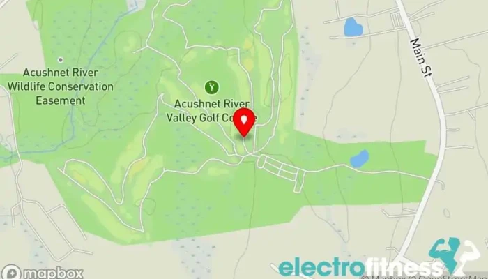 map of Acushnet River Valley Golf course, Golf instructor, Public golf course in Acushnet