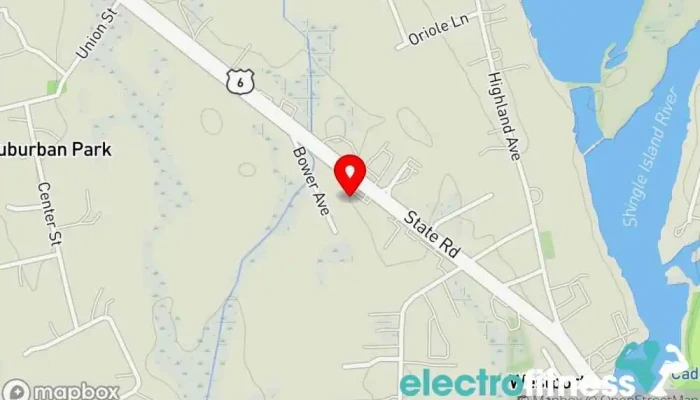 map of Advance Cycling & Yoga Fitness center in Westport