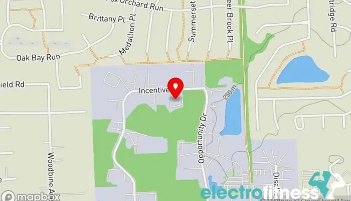 map of Afforest CrossFit Gym in Fort Wayne