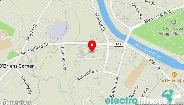 map of Agawam US Tae Kwon Do Center Martial arts school in Agawam