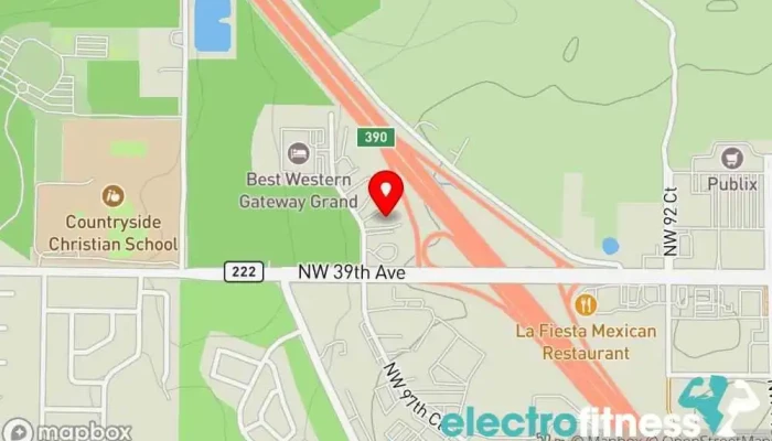 map of Aguila Athletics Boxing club in Gainesville