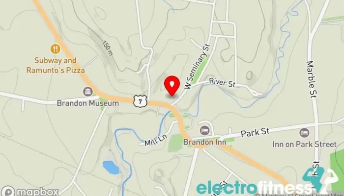 map of Aikido Yoshokai - Vermont Martial arts school, Non-profit organization in Brandon