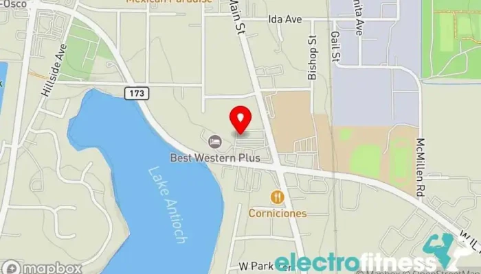 map of Aira Fitness Gym in Antioch