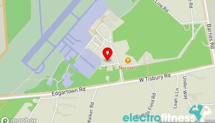 map of Airport Fitness Fitness center, Gym, Personal trainer, Pickleball court, Tennis club, Tennis instructor in Vineyard Haven