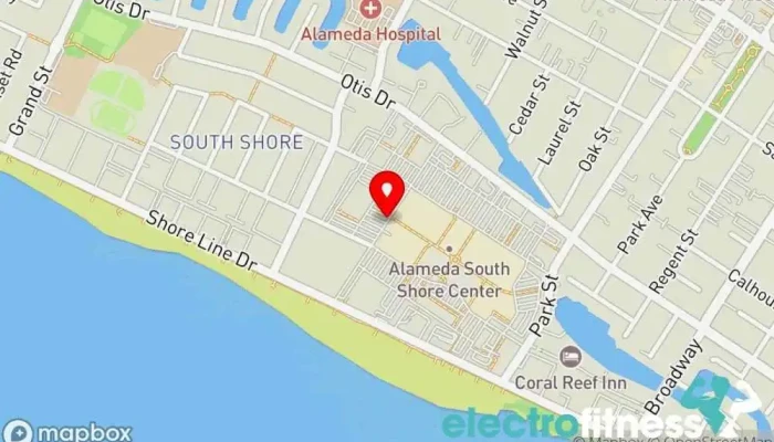 map of AK Fit Gym in Alameda