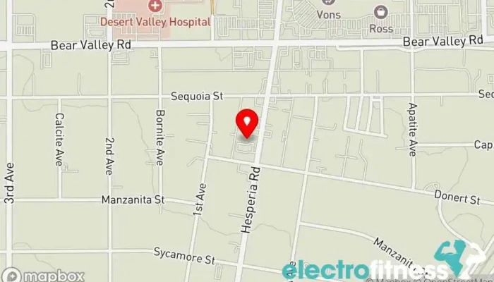 map of A.K.A. FITNESS Personal trainer in Hesperia