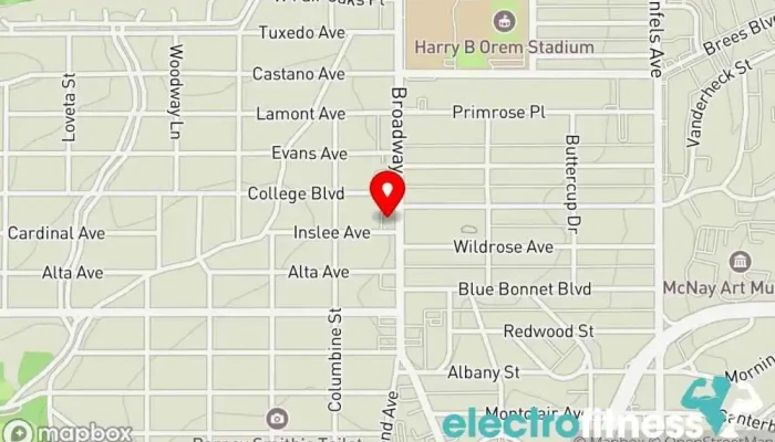 map of Alamo Heights Combat Club Martial arts school, Self defense school, Wrestling school in Alamo Heights