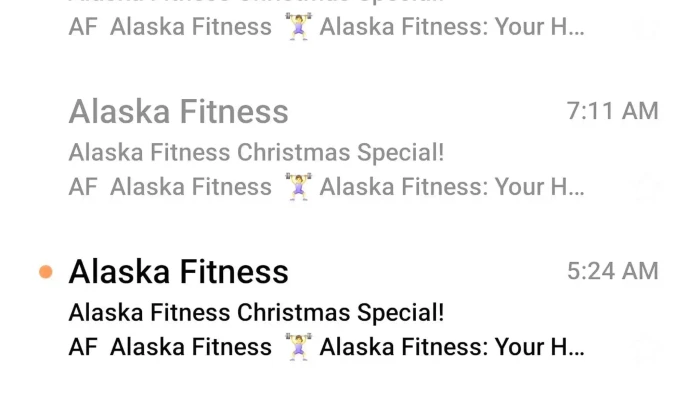 Alaska Fitness -  Schedule - Anchorage