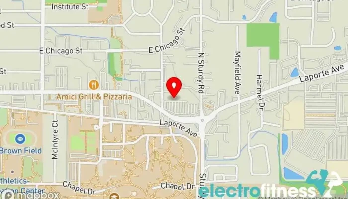map of All-American Gym Gym in Valparaiso