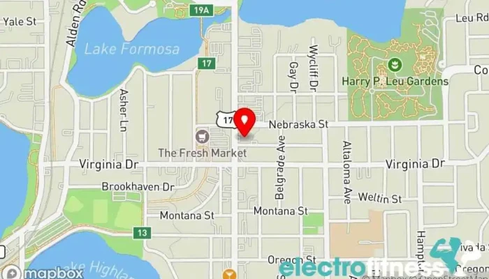 map of All Fit Orlando Gym Gym, Fitness center, Nutritionist, Personal trainer, Physical fitness program in Orlando