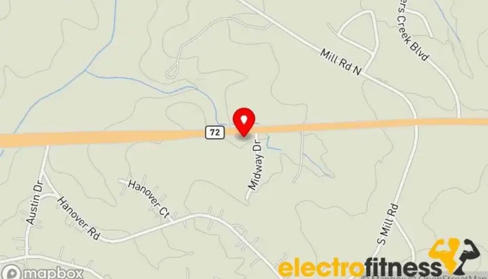 map of All In Academy Gymnastics center in Abbeville