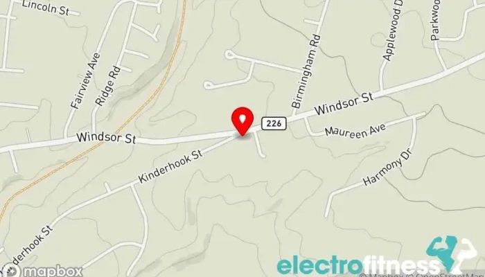 map of All In Fitness Fitness center, Gym in Randolph