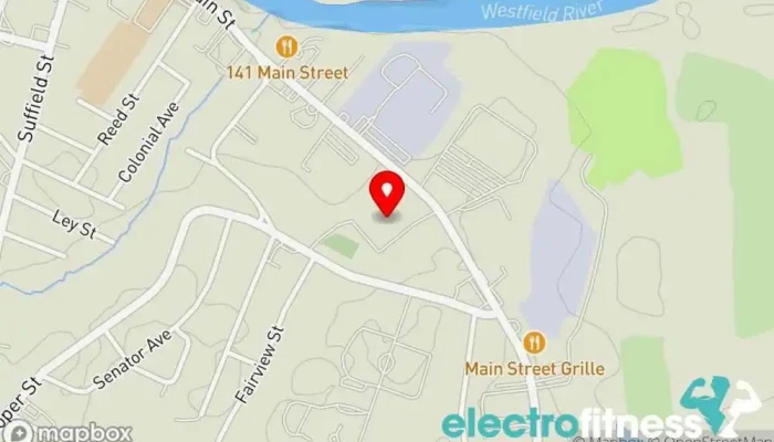 map of All Out Fitness Gym in Agawam