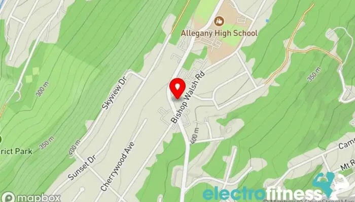 map of Allegany Physical Therapy Agency Physical therapist, Gym, Physiatrist, Physical fitness program in Cumberland